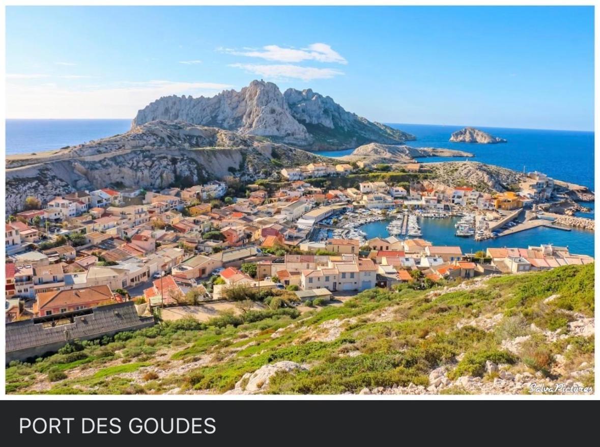 Au Coeur Du Parc National Du Massif Des Calanques, La Flibuste Des Goudes, Maison 2 Chambres, Climatisee, Jardins, Solarium, Proche Plage, Large Vue Mer Marseille Kültér fotó